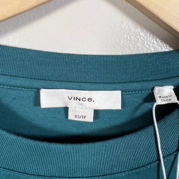 Vince Tie Waist Wrap Dress Size XS Green Minimal Work Office Career Comfy - Picture 4 of 12